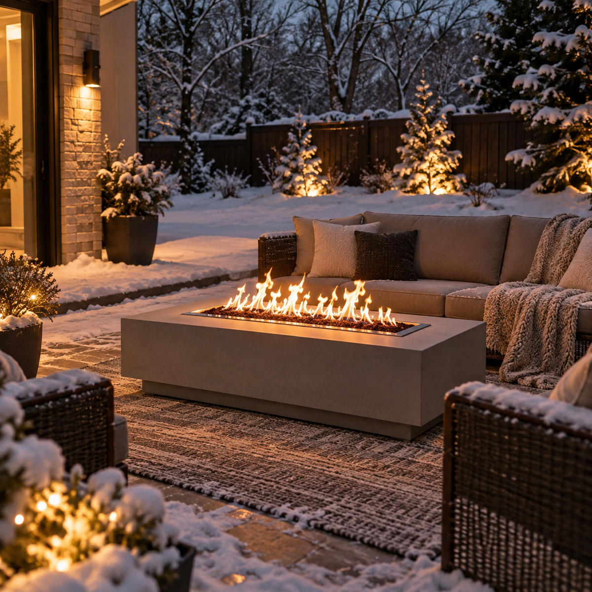 ElectraBlaze™ Outdoor Fire Pit Table